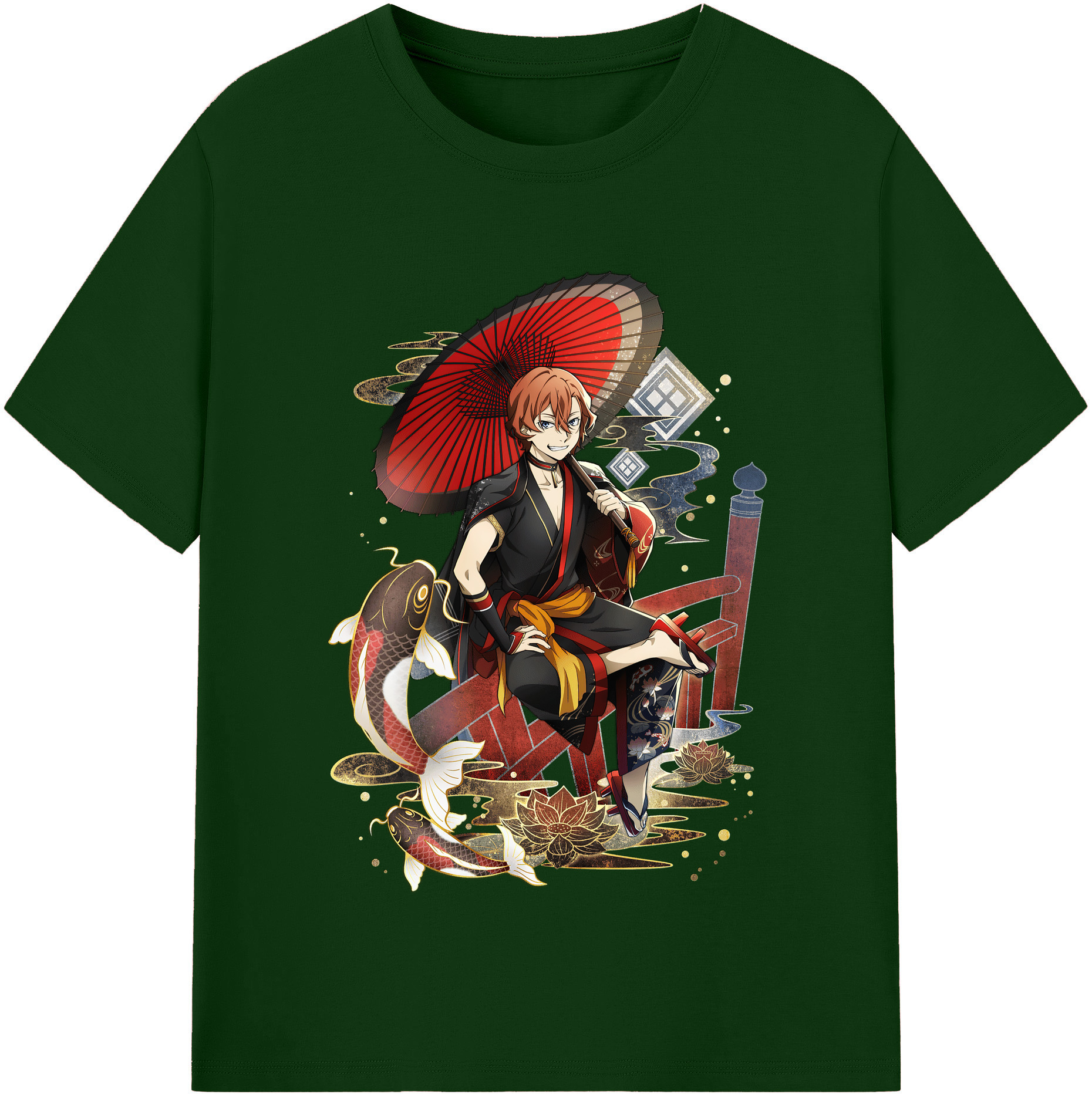 （画像用） 文豪ストレイドッグス Bungo Stray Dogs 綿100％半袖Tシャツ（フロントプリント）